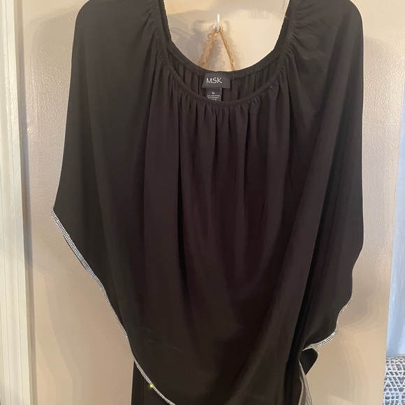 MSK Off-The-Shoulder Overlay Jumpsuit - Picture 3 of 5